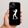 כיסוי בעיצוב אישי עם השם שלך לדגם - Apple iPhone 15 Plus בעיצוב אישה מגוננת
