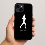כיסוי בעיצוב אישי עם השם שלך לדגם - Apple iPhone 15 Plus בעיצוב רץ רץ אישה