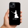 כיסוי בעיצוב אישי עם השם שלך לדגם - Apple iPhone 15 Plus בעיצוב סמוראי