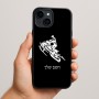 כיסוי בעיצוב אישי עם השם שלך לדגם - Apple iPhone 15 Plus בעיצוב אופנוע שלג
