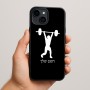 כיסוי בעיצוב אישי עם השם שלך לדגם - Apple iPhone 15 Plus בעיצוב הרמת משקולות