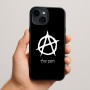 כיסוי בעיצוב אישי עם השם שלך לדגם - Apple iPhone 15 Plus בעיצוב אנרכיה