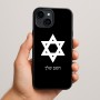 כיסוי בעיצוב אישי עם השם שלך לדגם - Apple iPhone 15 Plus בעיצוב מגן דוד - מגן דוד - ישראל