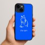 כיסוי בעיצוב אישי עם השם שלך לדגם - Apple iPhone 15 Plus בעיצוב חתול