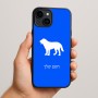 כיסוי בעיצוב אישי עם השם שלך לדגם - Apple iPhone 15 Plus בעיצוב כלב