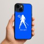 כיסוי בעיצוב אישי עם השם שלך לדגם - Apple iPhone 15 Plus בעיצוב אישה שטן