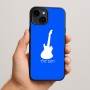 כיסוי בעיצוב אישי עם השם שלך לדגם - Apple iPhone 15 Plus בעיצוב גיטרה