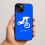 כיסוי בעיצוב אישי עם השם שלך לדגם - Apple iPhone 15 Plus בעיצוב רוכב אופניים