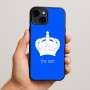 כיסוי בעיצוב אישי עם השם שלך לדגם - Apple iPhone 15 Plus בעיצוב כתר מלכותי