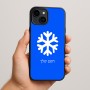 כיסוי בעיצוב אישי עם השם שלך לדגם - Apple iPhone 15 Plus בעיצוב שלג
