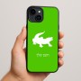 כיסוי בעיצוב אישי עם השם שלך לדגם - Apple iPhone 15 Plus בעיצוב תנין