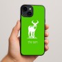 כיסוי בעיצוב אישי עם השם שלך לדגם - Apple iPhone 15 Plus בעיצוב צבי