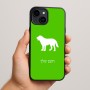כיסוי בעיצוב אישי עם השם שלך לדגם - Apple iPhone 15 Plus בעיצוב כלב