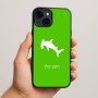 כיסוי בעיצוב אישי עם השם שלך לדגם - Apple iPhone 15 Plus בעיצוב כריש ראש פטיש