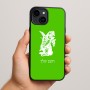 כיסוי בעיצוב אישי עם השם שלך לדגם - Apple iPhone 15 Plus בעיצוב ארנב מחזיק גזר