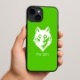כיסוי בעיצוב אישי עם השם שלך לדגם - Apple iPhone 15 Plus בעיצוב זאב