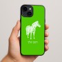 כיסוי בעיצוב אישי עם השם שלך לדגם - Apple iPhone 15 Plus בעיצוב זברה