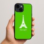 כיסוי בעיצוב אישי עם השם שלך לדגם - Apple iPhone 15 Plus בעיצוב מגדל אייפל