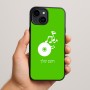 כיסוי בעיצוב אישי עם השם שלך לדגם - Apple iPhone 15 Plus בעיצוב תקליטור - אזור מוזיקה