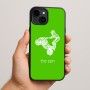 כיסוי בעיצוב אישי עם השם שלך לדגם - Apple iPhone 15 Plus בעיצוב רוכב טרקטורונים