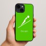 כיסוי בעיצוב אישי עם השם שלך לדגם - Apple iPhone 15 Plus בעיצוב קפיצת סקי אולימפית