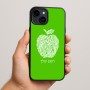 כיסוי בעיצוב אישי עם השם שלך לדגם - Apple iPhone 15 Plus בעיצוב הדפס תפוח