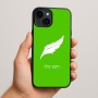 כיסוי בעיצוב אישי עם השם שלך לדגם - Apple iPhone 15 Plus בעיצוב נוצת נוצה