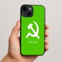 כיסוי בעיצוב אישי עם השם שלך לדגם - Apple iPhone 15 Plus בעיצוב פטיש ומגל