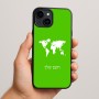 כיסוי בעיצוב אישי עם השם שלך לדגם - Apple iPhone 15 Plus בעיצוב מפת העולם