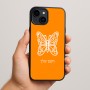 כיסוי בעיצוב אישי עם השם שלך לדגם - Apple iPhone 15 Plus בעיצוב פרפר
