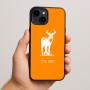 כיסוי בעיצוב אישי עם השם שלך לדגם - Apple iPhone 15 Plus בעיצוב צבי