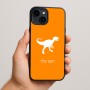 כיסוי בעיצוב אישי עם השם שלך לדגם - Apple iPhone 15 Plus בעיצוב דינוזאור