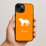 כיסוי בעיצוב אישי עם השם שלך לדגם - Apple iPhone 15 Plus בעיצוב כלב