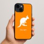 כיסוי בעיצוב אישי עם השם שלך לדגם - Apple iPhone 15 Plus בעיצוב קנגורו
