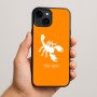כיסוי בעיצוב אישי עם השם שלך לדגם - Apple iPhone 15 Plus בעיצוב עקרב