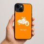 כיסוי בעיצוב אישי עם השם שלך לדגם - Apple iPhone 15 Plus בעיצוב הארלי-דיווידסון