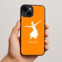 כיסוי בעיצוב אישי עם השם שלך לדגם - Apple iPhone 15 Plus בעיצוב בלרינה