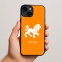 כיסוי בעיצוב אישי עם השם שלך לדגם - Apple iPhone 15 Plus בעיצוב מזלות - אריה