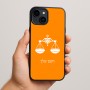 כיסוי בעיצוב אישי עם השם שלך לדגם - Apple iPhone 15 Plus בעיצוב מזלות - מאזניים
