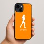 כיסוי בעיצוב אישי עם השם שלך לדגם - Apple iPhone 15 Plus בעיצוב רץ רץ אישה