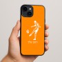 כיסוי בעיצוב אישי עם השם שלך לדגם - Apple iPhone 15 Plus בעיצוב שחקן כדורגל