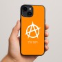כיסוי בעיצוב אישי עם השם שלך לדגם - Apple iPhone 15 Plus בעיצוב אנרכיה