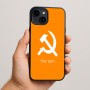 כיסוי בעיצוב אישי עם השם שלך לדגם - Apple iPhone 15 Plus בעיצוב פטיש ומגל