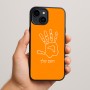 כיסוי בעיצוב אישי עם השם שלך לדגם - Apple iPhone 15 Plus בעיצוב יד