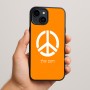 כיסוי בעיצוב אישי עם השם שלך לדגם - Apple iPhone 15 Plus בעיצוב סמל השלום