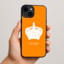 כיסוי בעיצוב אישי עם השם שלך לדגם - Apple iPhone 15 Plus בעיצוב כתר מלכותי
