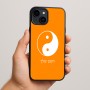 כיסוי בעיצוב אישי עם השם שלך לדגם - Apple iPhone 15 Plus בעיצוב סמל יינג יאנג
