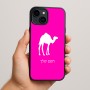 כיסוי בעיצוב אישי עם השם שלך לדגם - Apple iPhone 15 Plus בעיצוב גמל