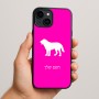 כיסוי בעיצוב אישי עם השם שלך לדגם - Apple iPhone 15 Plus בעיצוב כלב