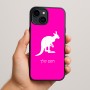 כיסוי בעיצוב אישי עם השם שלך לדגם - Apple iPhone 15 Plus בעיצוב קנגורו